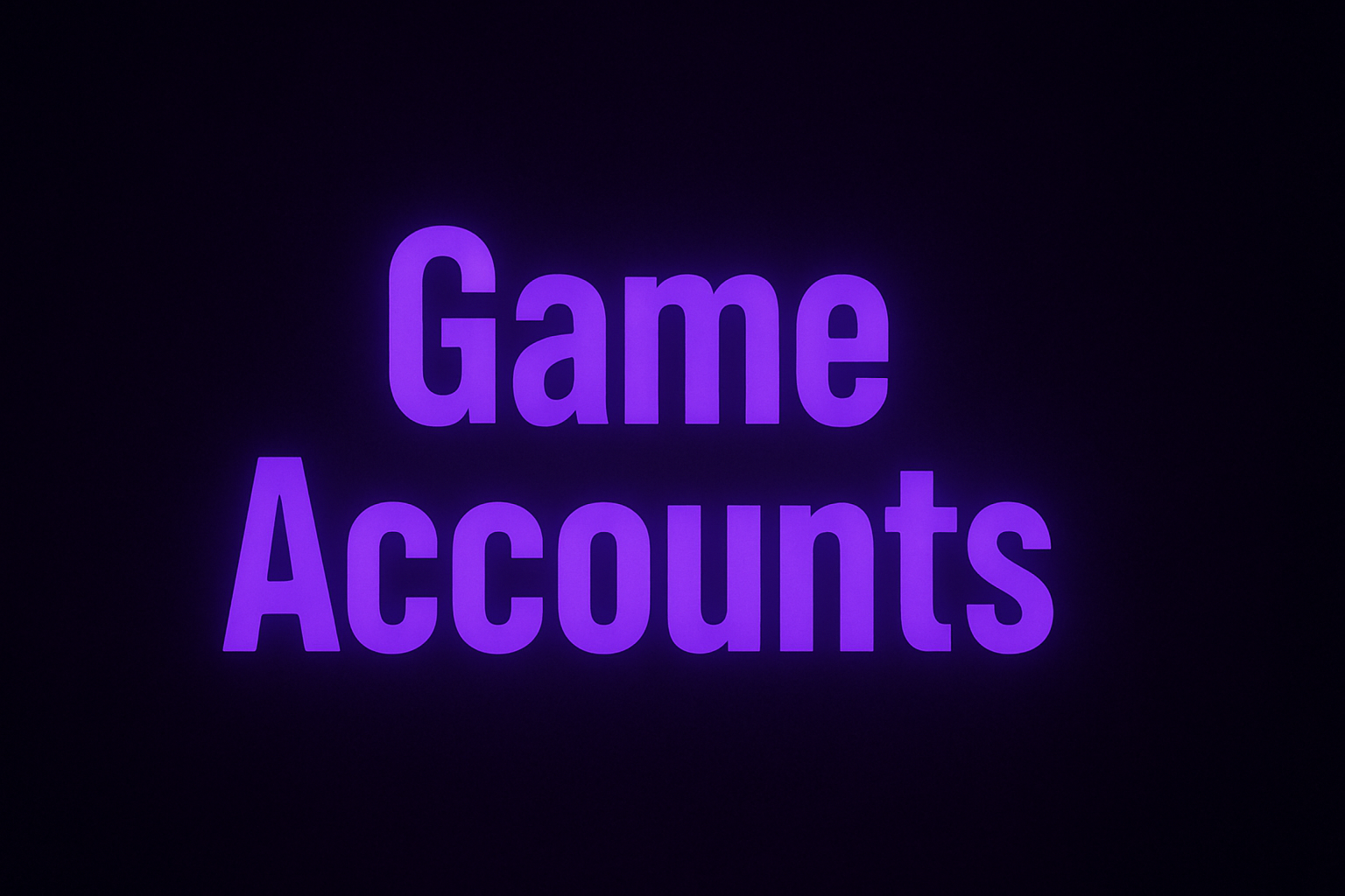 Game Accounts